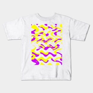 wavy design Kids T-Shirt